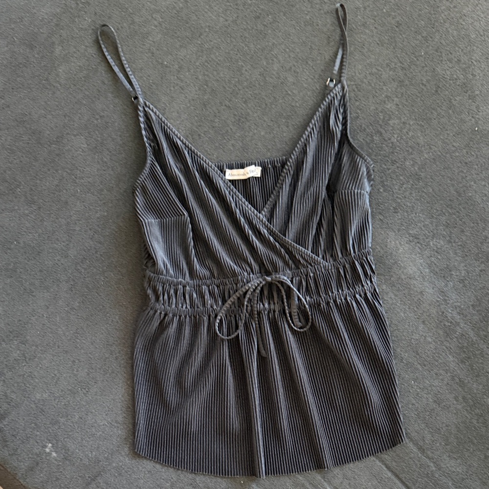 Pleated Smocked Waist Cami Tank Top